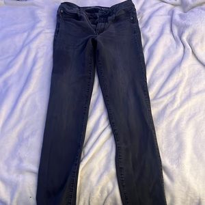 American eagle, black super stretch jeans